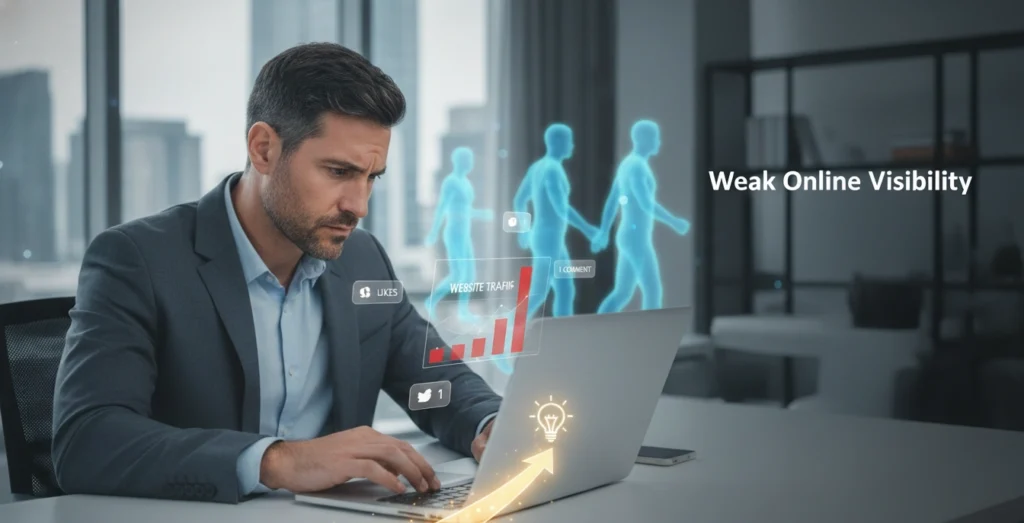 Weak Online Visibility AI companies in UK