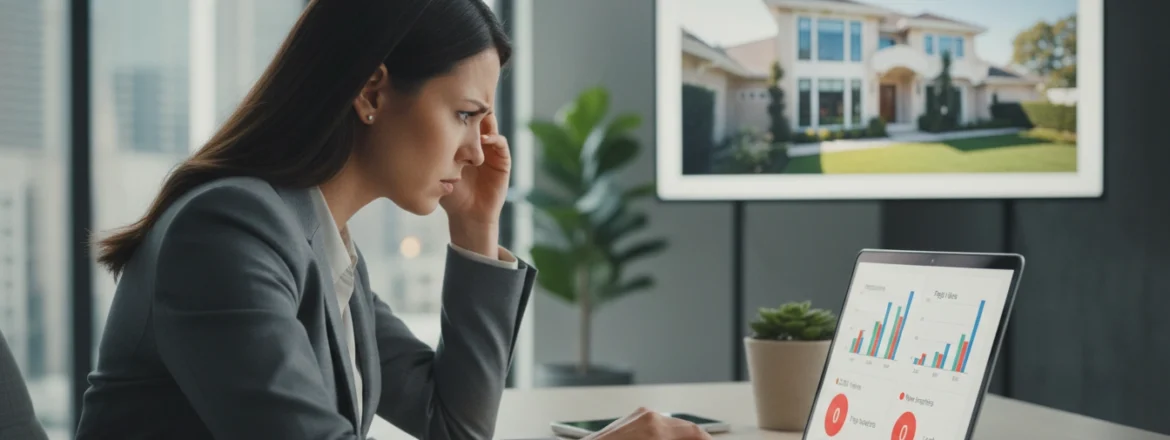 Why do AI real estate listings get impressions but zero conversions