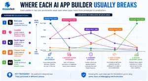 AI app builder weaknesses comparison