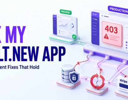 Bolt.new app deployment repair