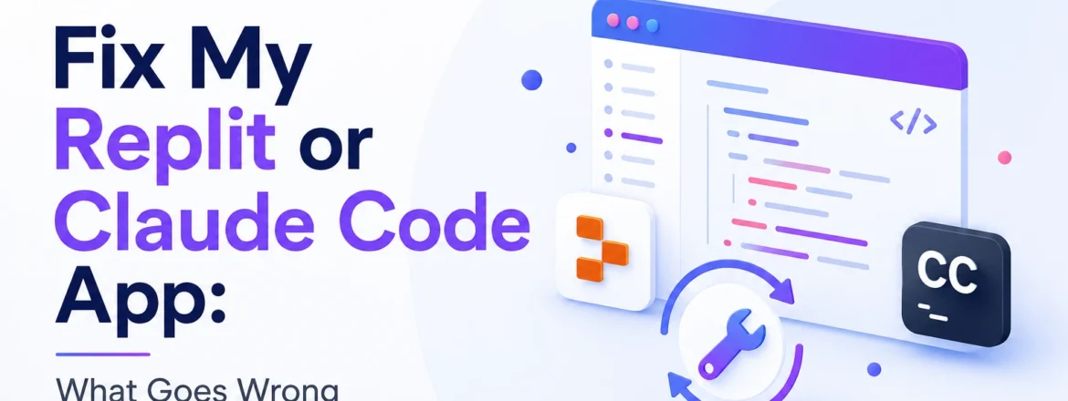 Fix my Claude code or replit app