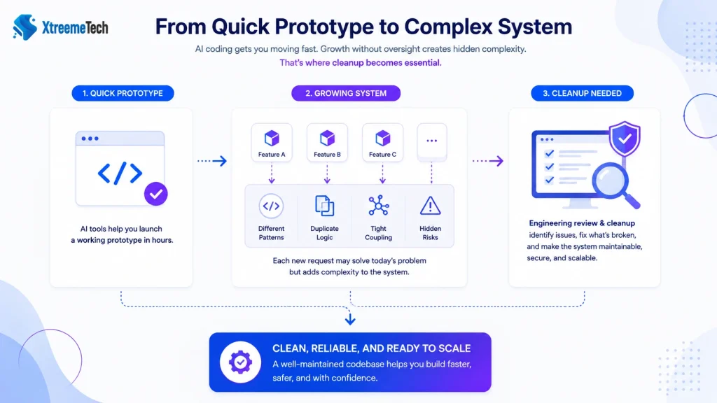 from a quick prototype to complex system