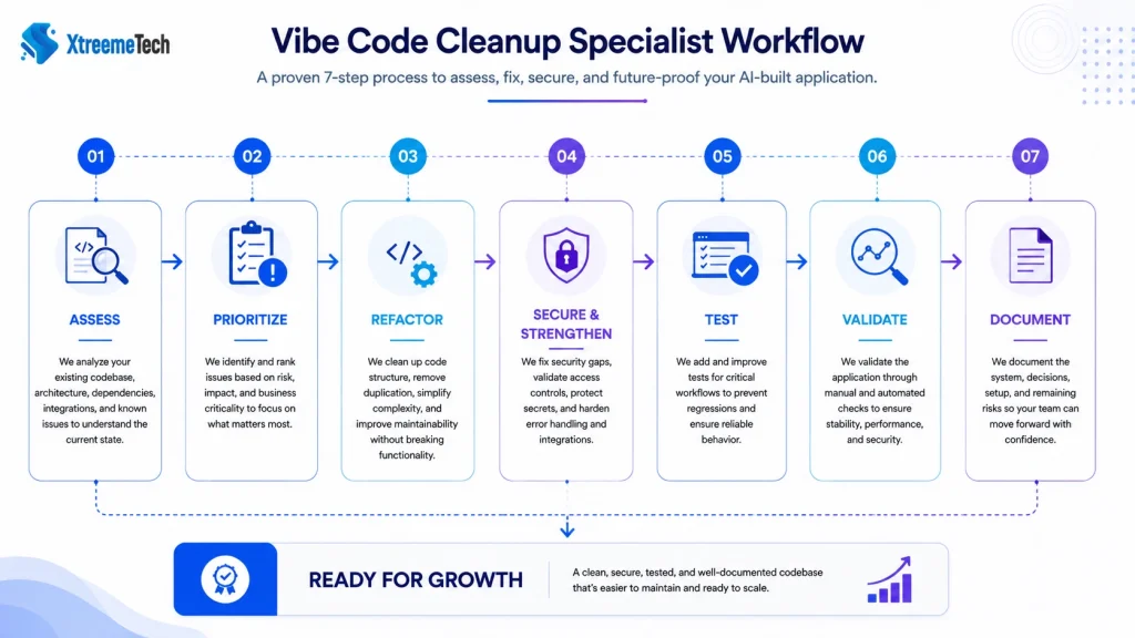 vibe coding cleanup workflow